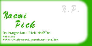 noemi pick business card